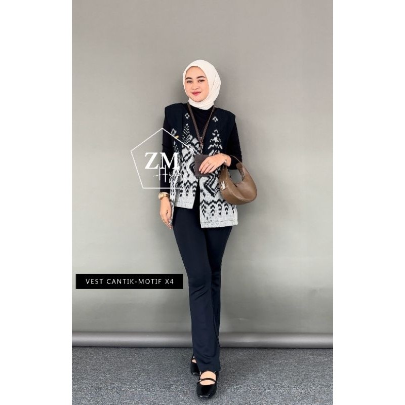 VEST TENUN ETNIK WANITA  OUTER TENUN ROMPI TENUN OUTER KERJA