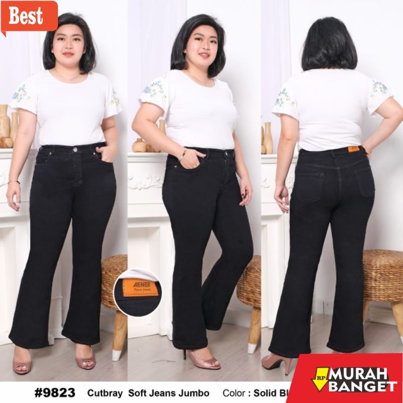 celana cutbray wanita terbaru Aener - Celana Highwaist Cutbray Jeans Jumbo Wanita / Cutbray HW Jumbo