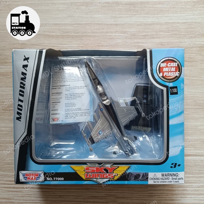 NO99 Motormax Sky Wings - F-5E TIGER II Diecast Pesawat 1:100