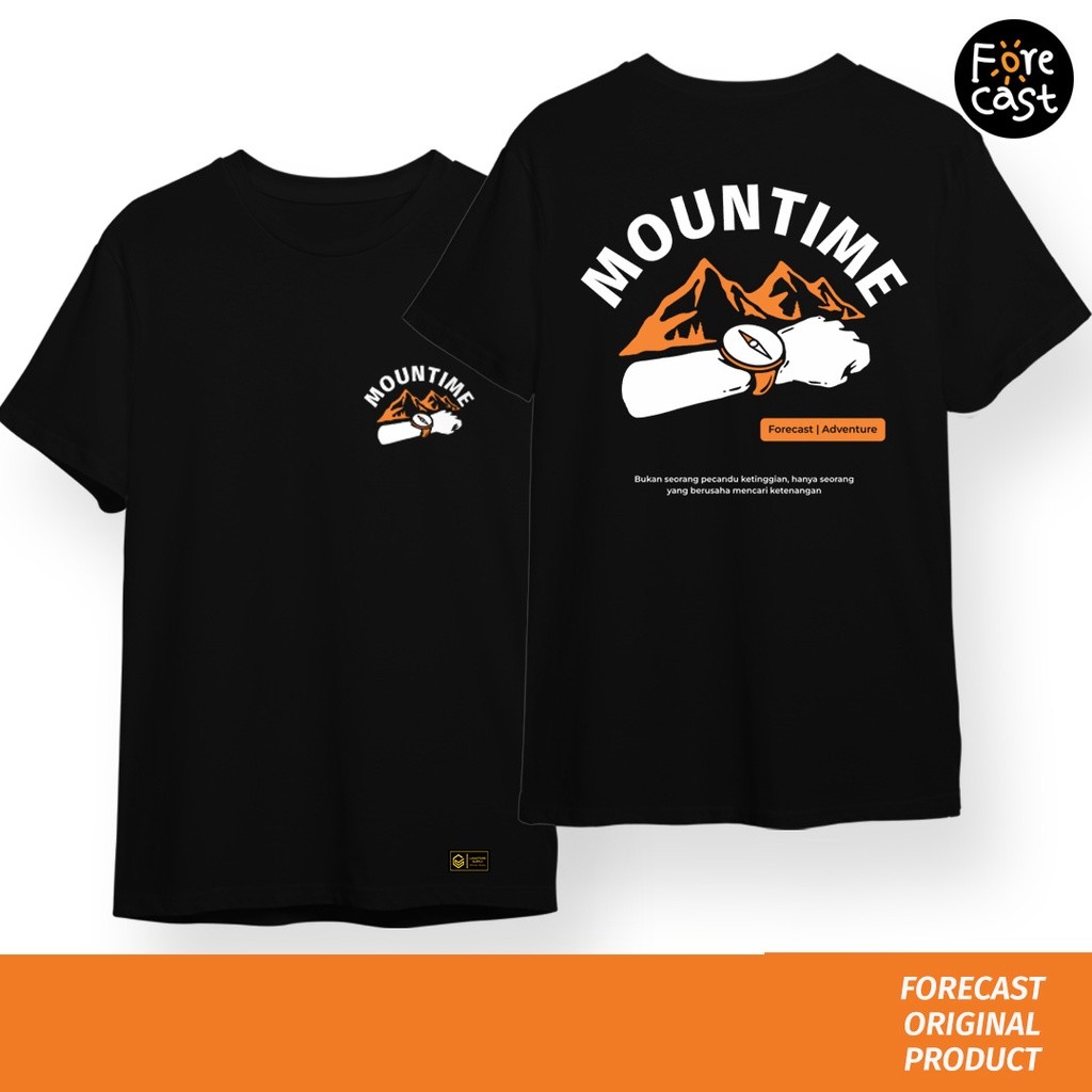 [PREMIUM] Forecast Men Shirt Edisi Mountime / Pakaian Gunung / Kaos Pendaki Gunung / Tshirt Pendaki 