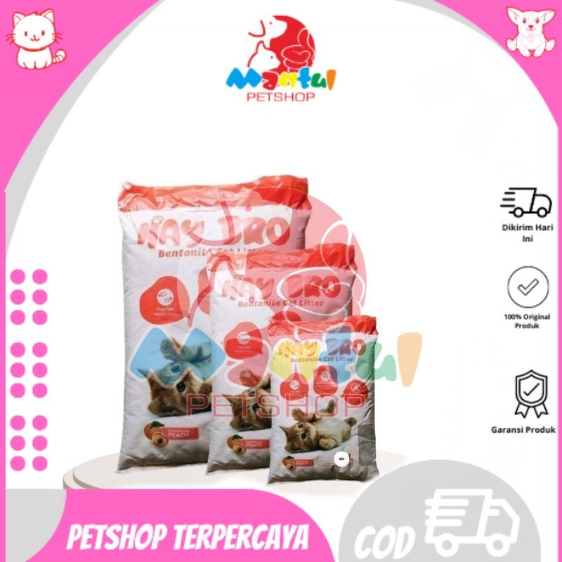 Pasir Kucing Hay Bro Bentonite 10lt Peach|C. PASIR 10lt