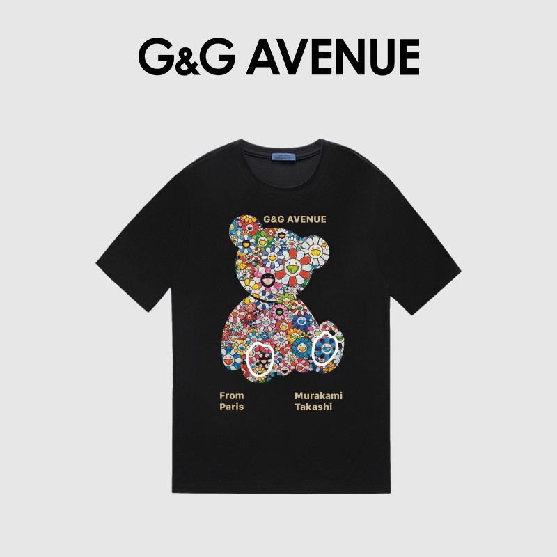 T-Shirt KAOS GUCCI Berwarna Hitam, Pilihan untuk Pasangan dengan Atasan Putih yang Stylish dan Kerah