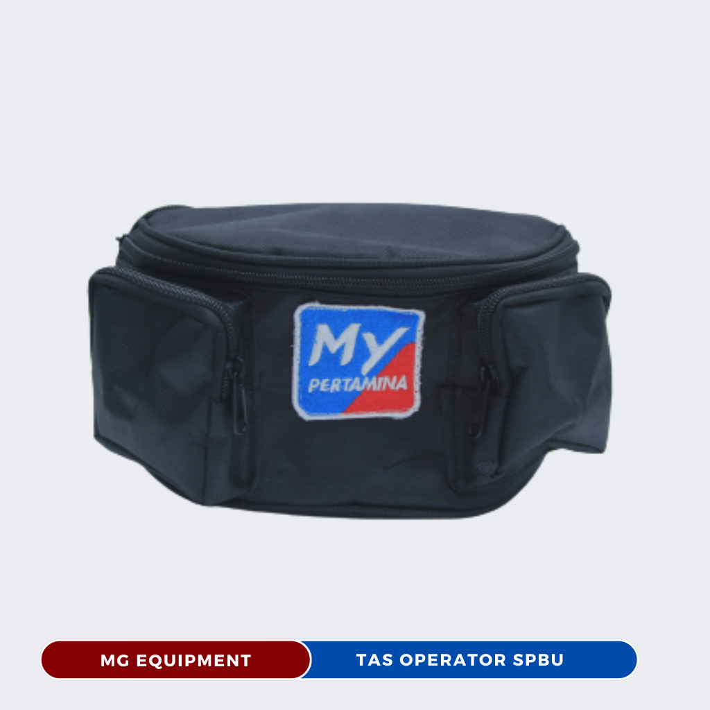 TAS OPERATOR SPBU SLEMPANG WAISBAG LOGO MY PERTAMINA LOGO PERTAMINA