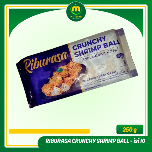 

RIBURASA CRUNCHY SHRIMP BALL 250GR ISI 8