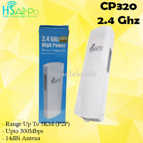 HS AIRPO CP320 2,4GHZ 500MW WIRELESS OUTDOOR CPE ATHEROS AR9341