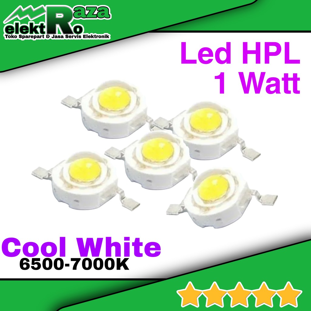 Lampu LED HPL 1 Watt Cool White putih