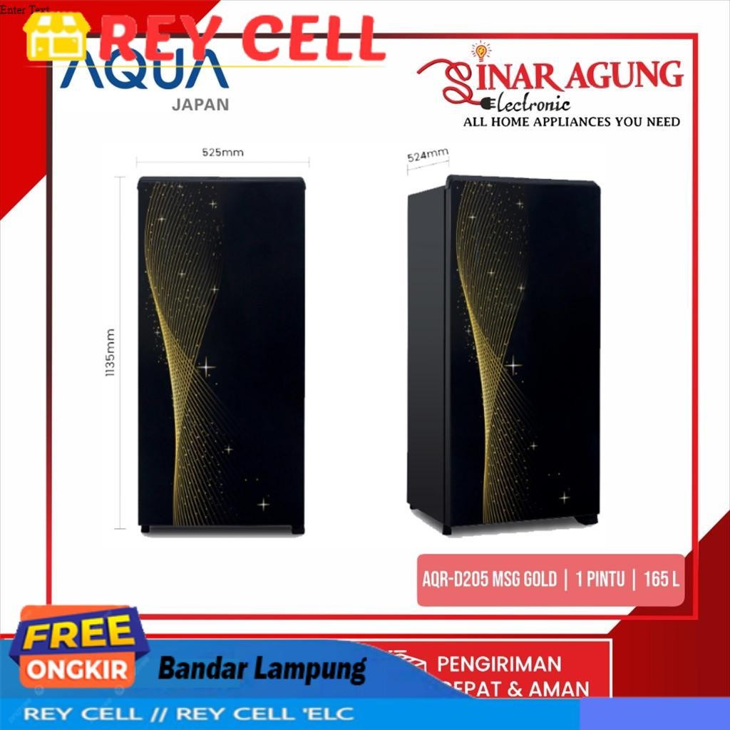 AQUA AQR-D205MSB / AQRD205MSB PINTU 165 LITER GARANSI RESMI
