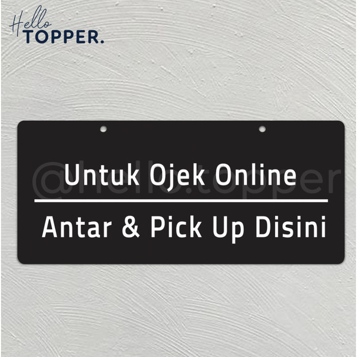 

Acrylic Signage Ojol Antar Pick Up Disini | Sign Ojol Akrilik