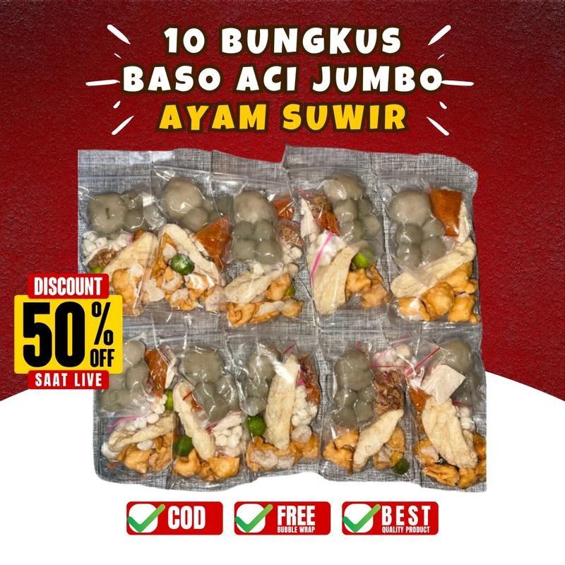 

[LIVE] Buy 5 Get 5 Baso Aci Ayam Suwir Jumbo Pedas Food Pedas