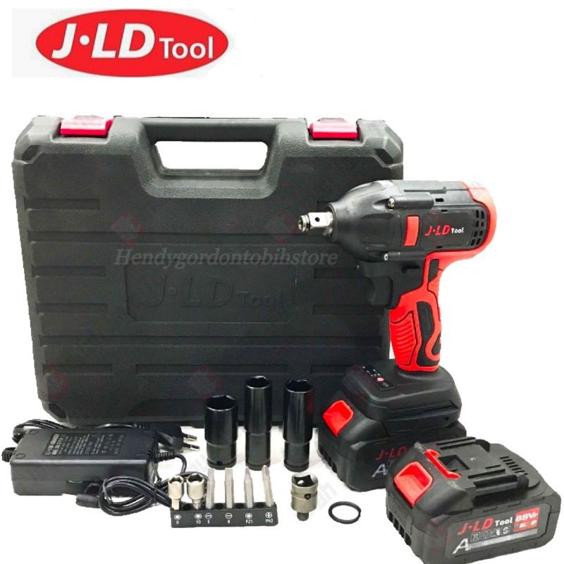 JLD 13MM CORDLESS IMPACT WRENCH BRUSHLESS 350N.M / impact baterai 88VF / MESIN BOR JV88 UNTUK BAUT M