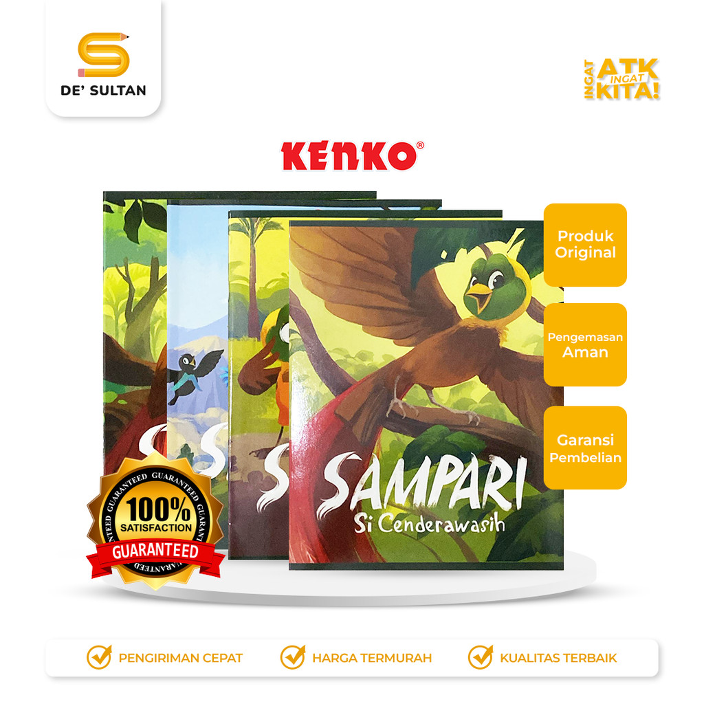 

KENKO BUKU TULIS BT-1621-38-SPR SAMPARI (1PACK/ 10PCS)