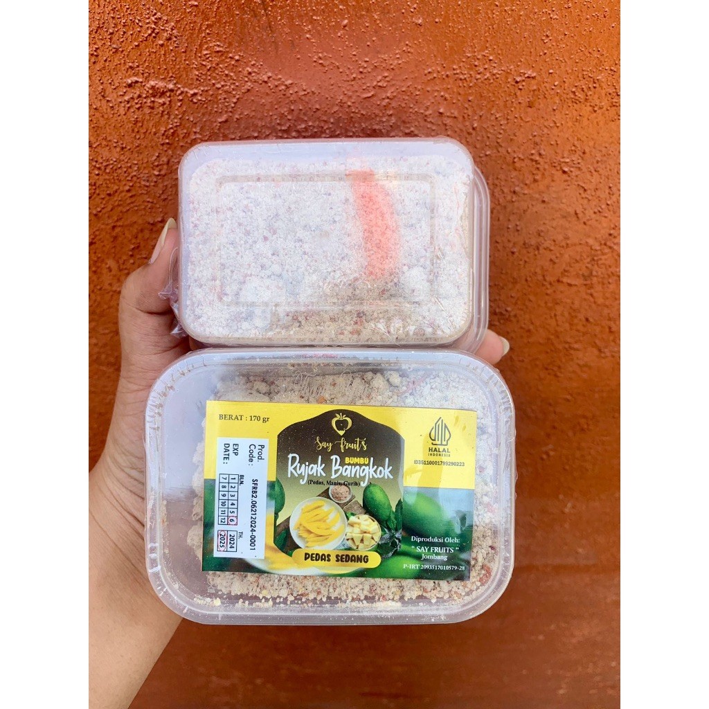 

[TERLARIS] Bumbu rujak buah rujak bangkok 170gram pedas best seller