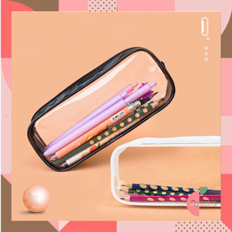 

PEACHs - S6460 Tempat Pensil Polos Transparan / Kotak Serbaguna Multifungsi