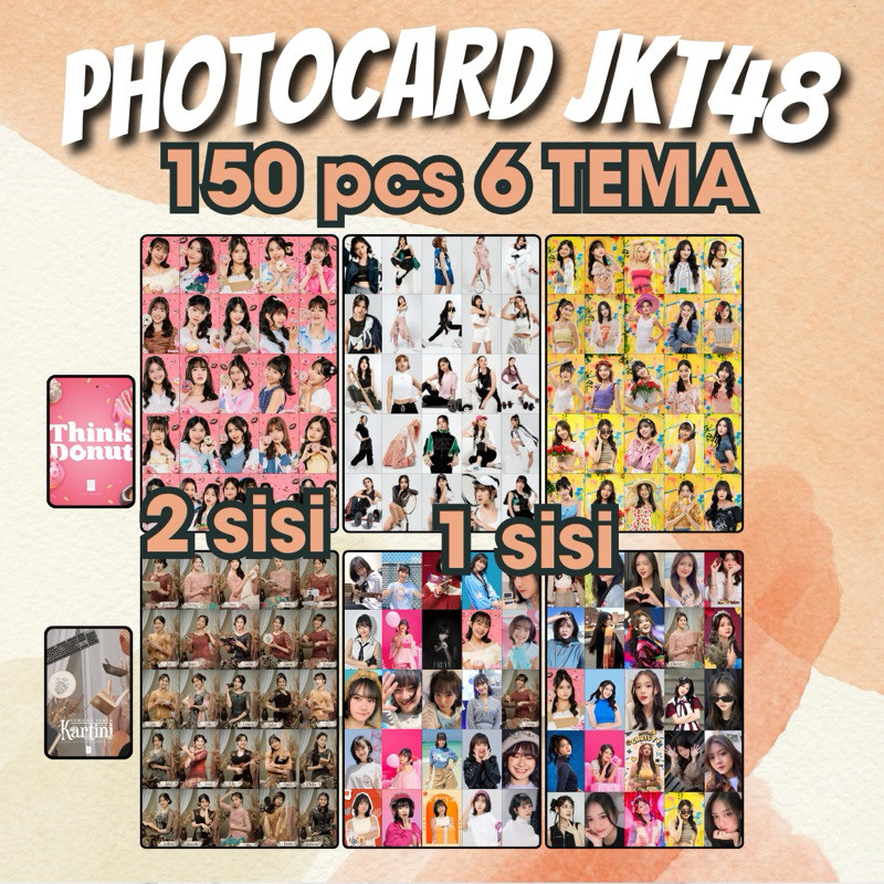 COLLECTIBLE IDOL [150PCS] PHOTOCARD JKT48 6 TEMA - THINK DONUT, KARTINI DAY, SPORTY, SUMMER FESTIVAL