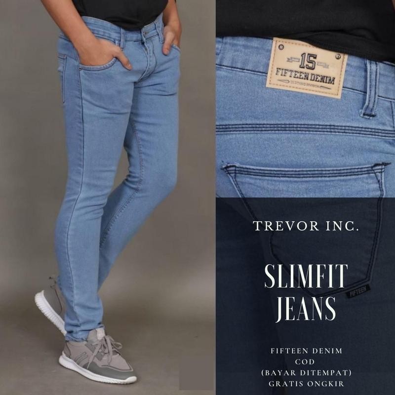 Celana Jeans Pria Bio Blits dan Bio Stun stun soft jeans size 27-38