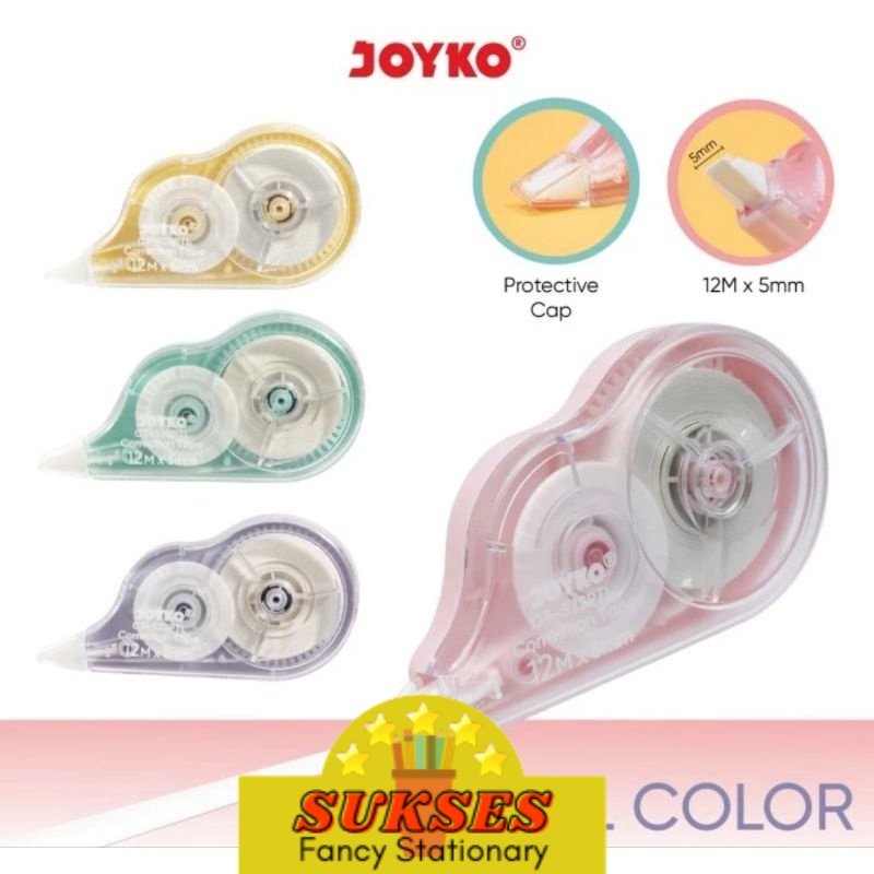 

Tipex Roll JOYKO Correction Tape CT-522 Pastel