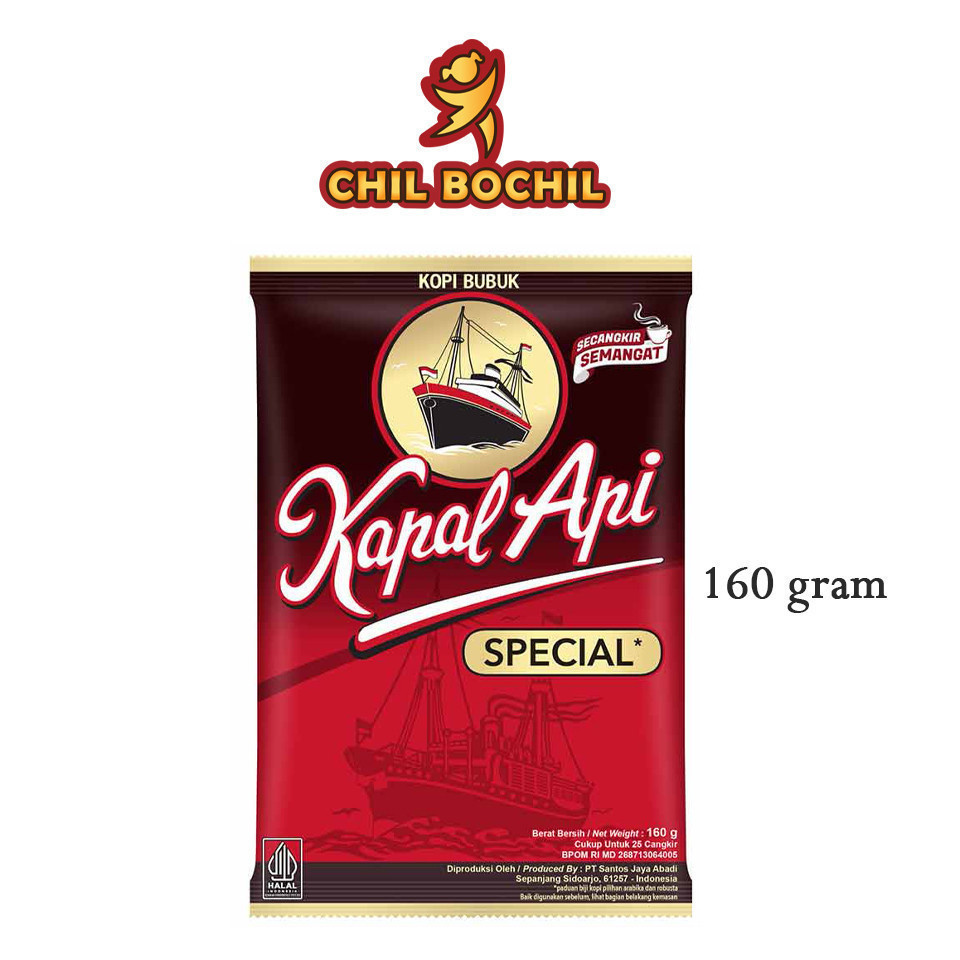 

KAPAL API BUBUK 150 GRAM - SPECIAL - CHIL BOCHIL - CHIL BOCHIL