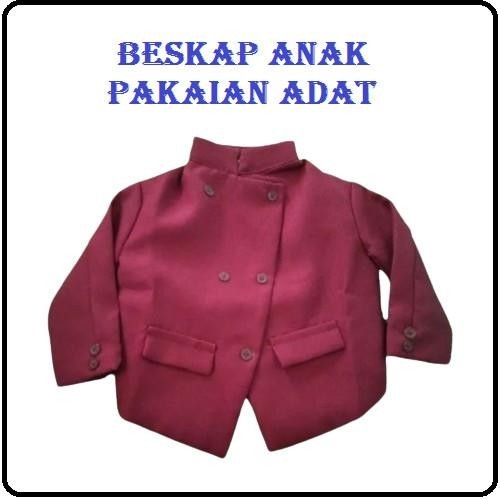 Baju Adat Beskap Jawa  Anak  - Beskap Anak Usia O - SMP - Baju Adat Anak - Pakaian Adat Anak Laki la