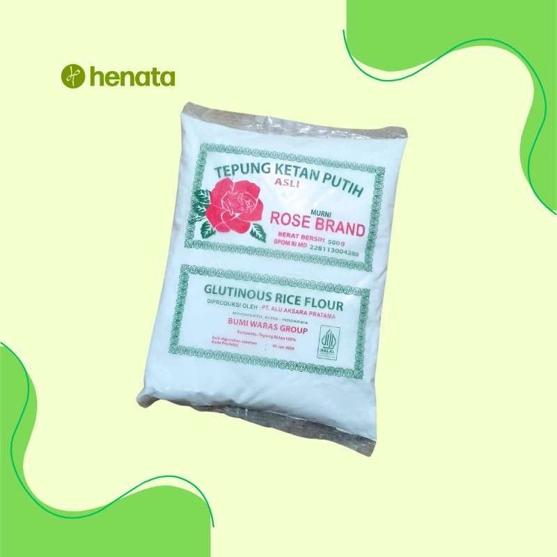 

Tepung Ketan Putih Rose Brand 500gr Per pcs