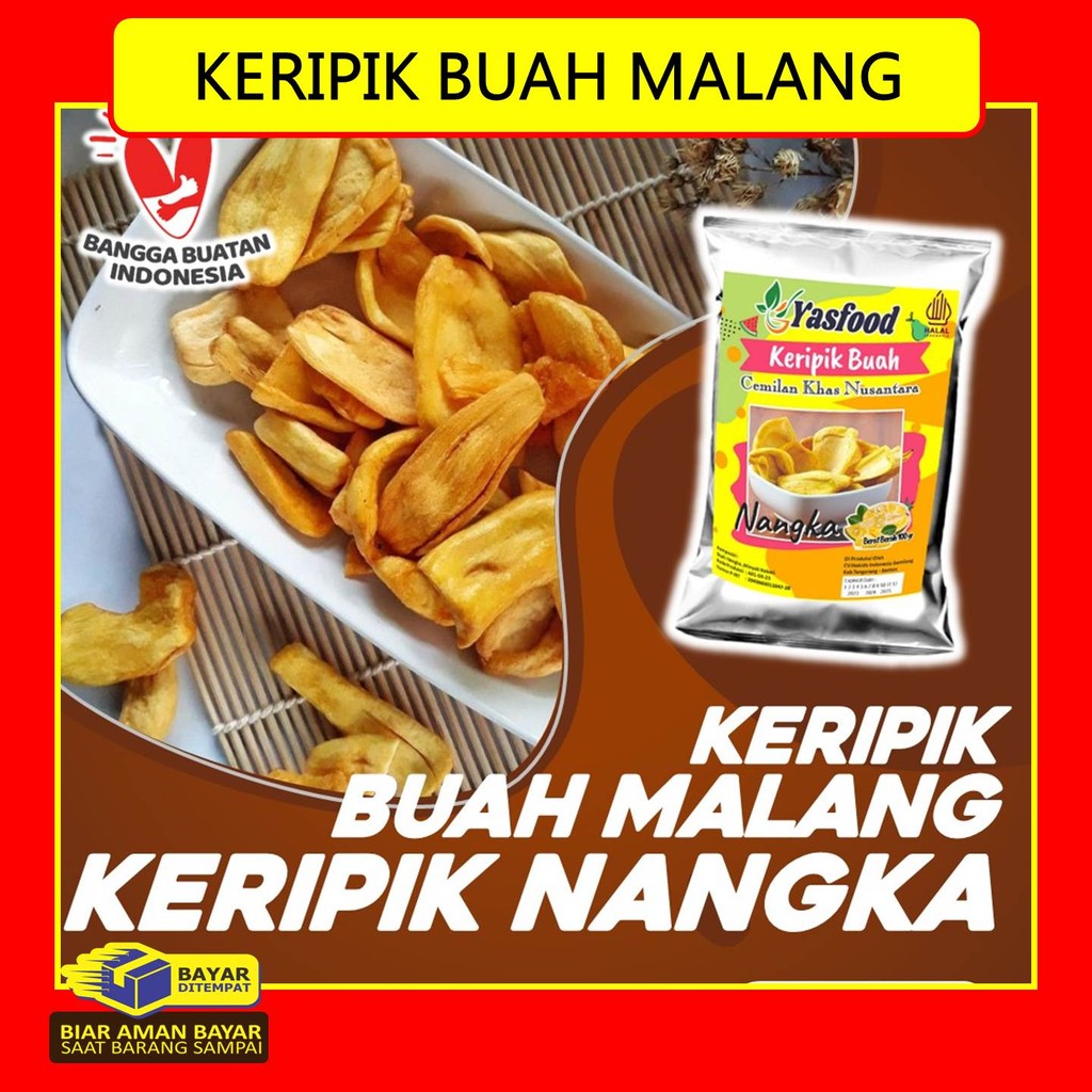 

CEMILAN SEHAT keripik buah kering nangka , keripik buah oven, keripik buah2an YASFOOD