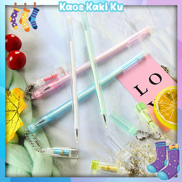 

Pulpen Gantungan Botol Surat Pena Karakter Lovely Bottle Letter Pendant Pen