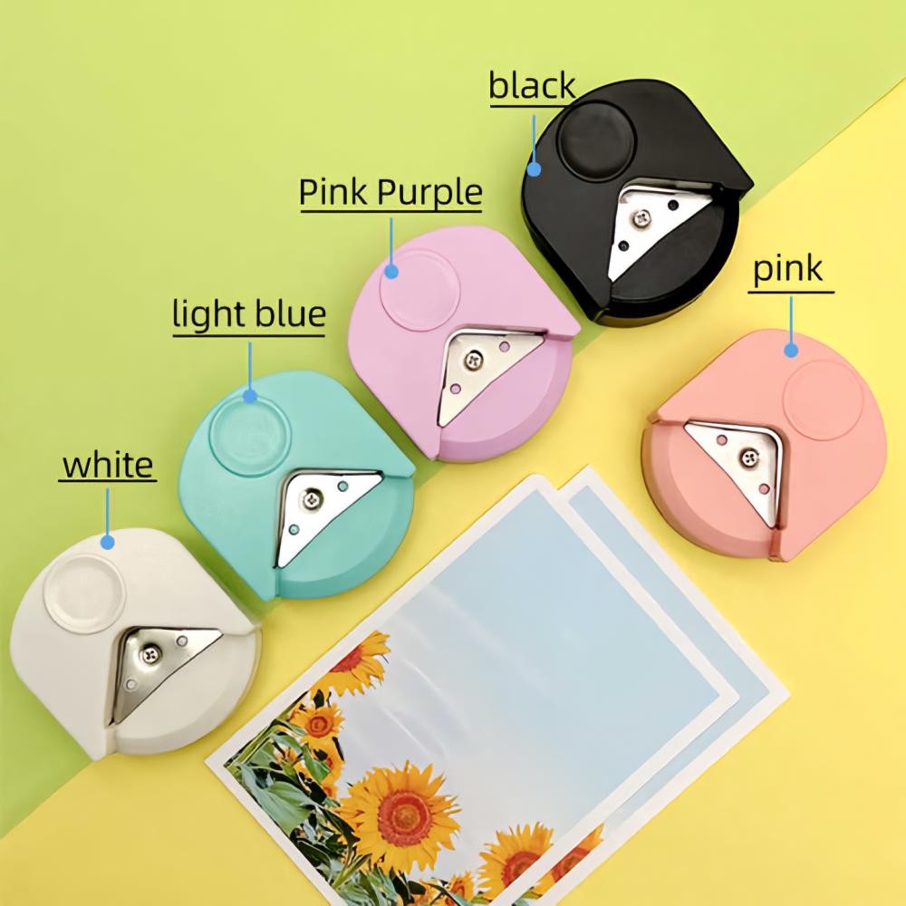 

Pemotong Kertas Paper Round Corner Cutter Puncher R4 Pembentuk Sudut Kertas ATK3014