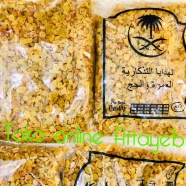 

kismis Arab 1kg Premium Al Madina Fesh kismis Asem Manis Kerikil Bersar Warna kuning 500gr Kismis Simin golden Raisin manis - kismis 500gr
