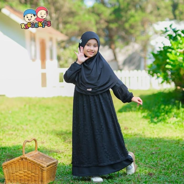 Gamis Hitam Raggakids - V3, S