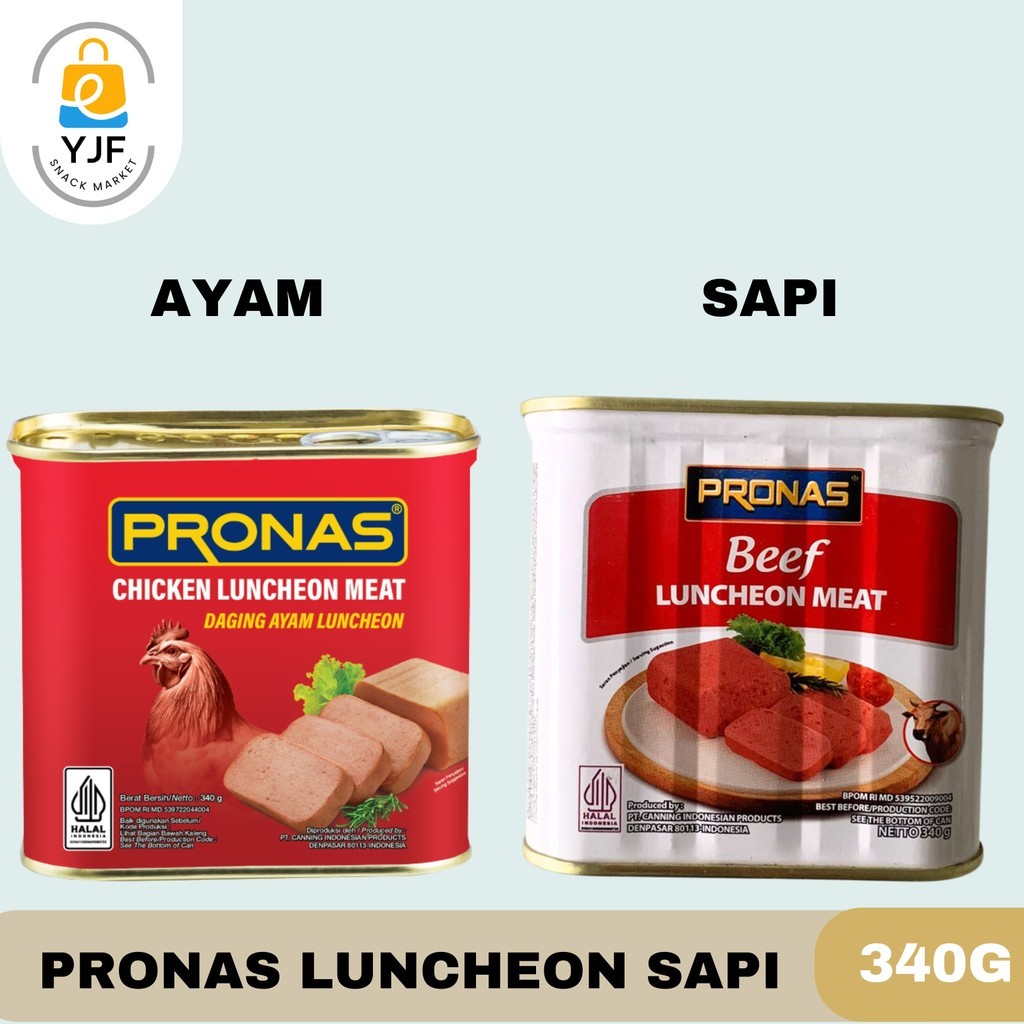 

Pronas Luncheon Sapi 340g / Kornet Sapi / Luncheon Beef / Corned Sapi / Kornet Ayam / Pronas Luncheon Ayam