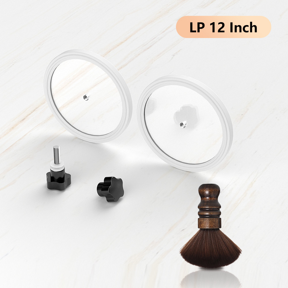 

Vinyl Records Waterproof Clip 12 Inch 7 Inch EP LP Label Saver Clean Record Safety Cleaning Protector Vinyl Records Clean Brush