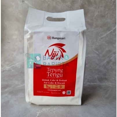 

Tepung Bungasari Niji 1Kg Tepung Terigu Premium Protein Rendah Cake Flour 1kg Kemasan Asli
