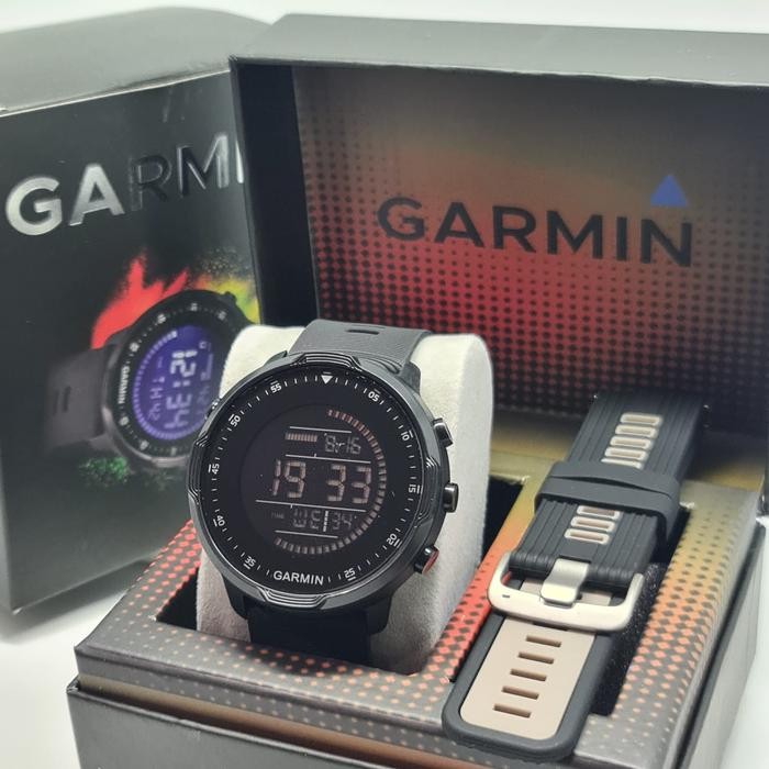 Jam Tangan Pria garmin Plus Tali - Hitam