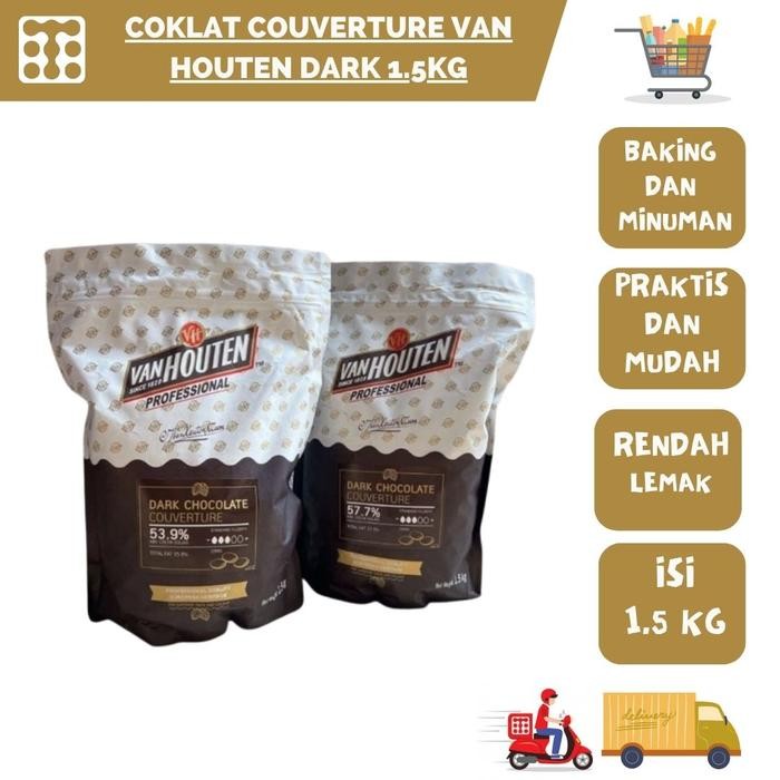 

COKLAT COUVERTURE VAN HOUTEN DARK 1.5 KG - 57.7%