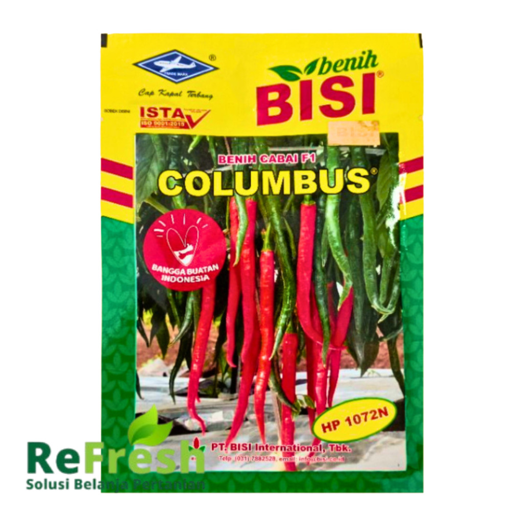 Cabe Besar Columbus F1 Cabe Hibrida Tahan Virus Original Pabrik