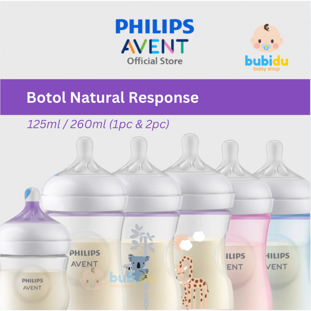 PHILIPS AVENT Botol Susu Natural Response | Dot Anak Bayi Newborn Philips Avent Natural