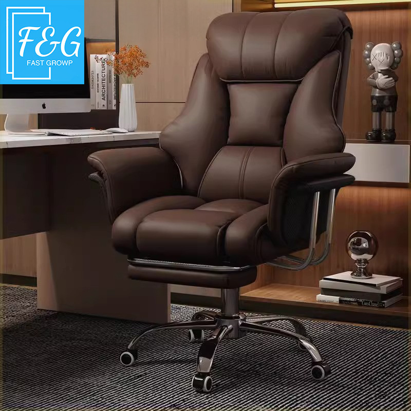 

[F&G] Kursi Kantor Eksekutif Premium - Kursi Kerja Ergonomis Besar dengan Adjustable Tinggi, Warna Hitam/Abu-Abu/Coklat, Nyaman & Kokoh untuk Ruang Rapat/Kantor
