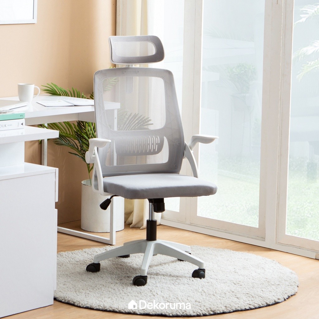 

Dekoruma REI Kursi Kantor Japandi Hitam/Putih