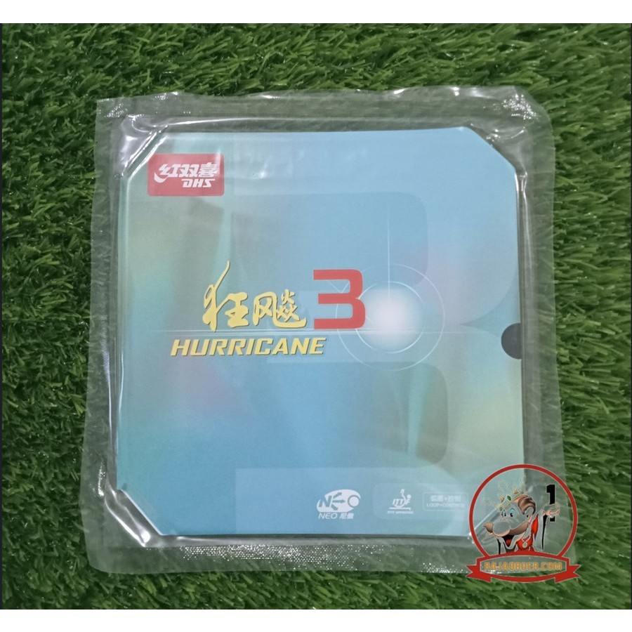 DHS Hurricane 3 Neo Commercial - Karet Rubber Bet Pingpong Tenis Meja
