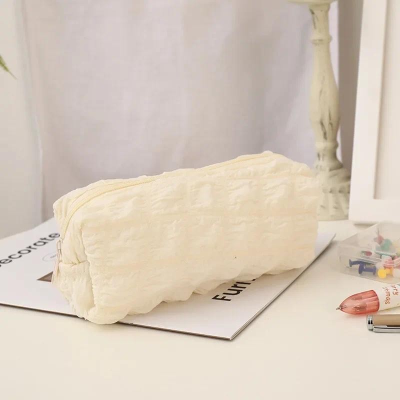 

Cute Puffs Pencil Case Bag For Girls Boys Kawaii Stationery Bag Pen Pouch Box Large Capacity Student Back To School Supplies