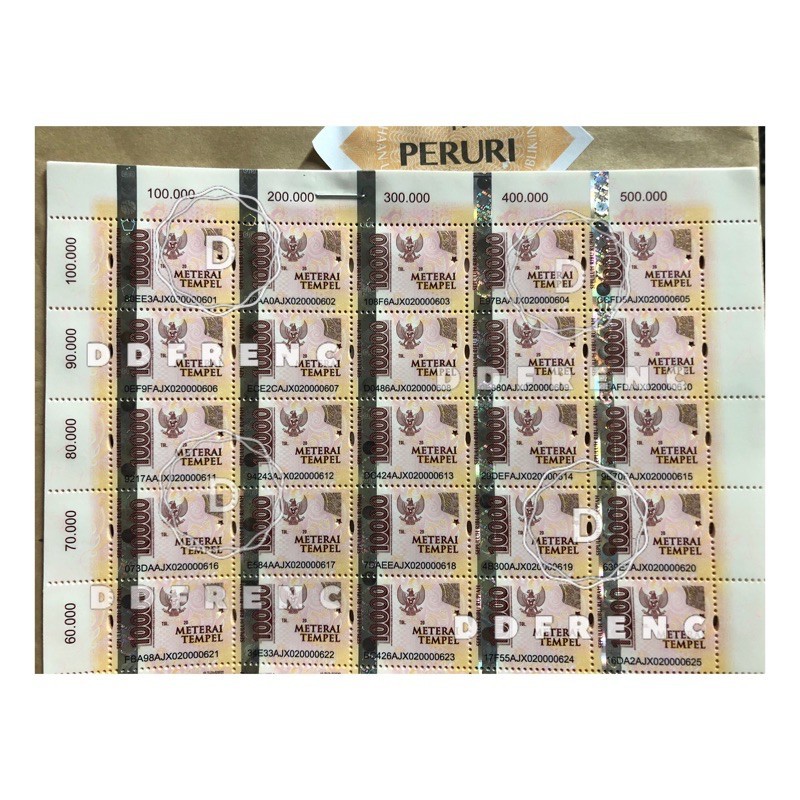 

ASLI Jual MATERAI 10000 Ready Banyak