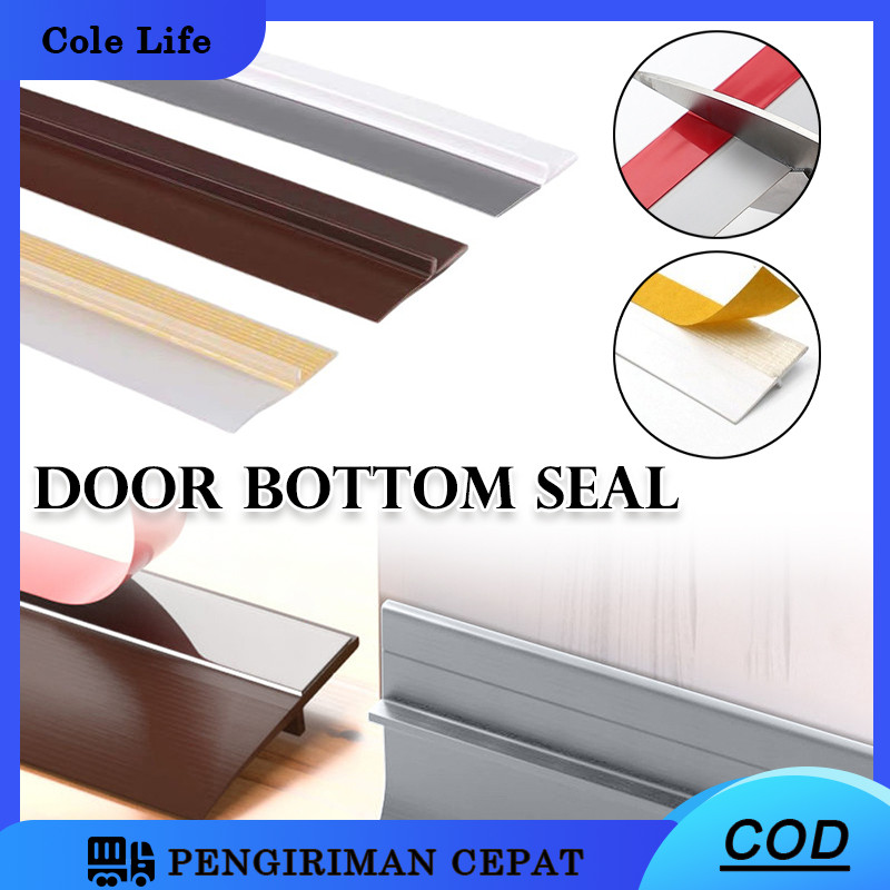 Penghalang Pintu Bawah/Silikon Penutup Celah Bawah Pintu Penghalang Kecoa Serangga Penutup