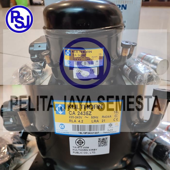 Compressor AC Kulthorn CA2435Z / Kompresor AC Kulthorn CA2435Z / CA2435 1PHASE / R404 / CA2435 FREEZ