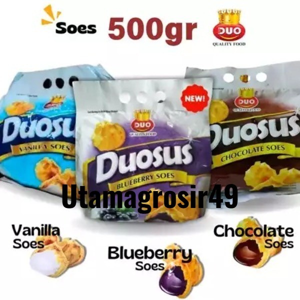 

UG KUE SOES Coklat SUS kering COKLAT LUMER 500gr Duosus Duo sus/Soes Kering/Aneka Rasa