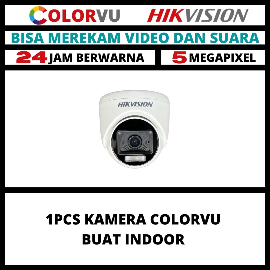 CCTV HIKVISION 5MP COLORVU AUDIO INDOOR KAMERA COLORFUL CAMERA CCTV