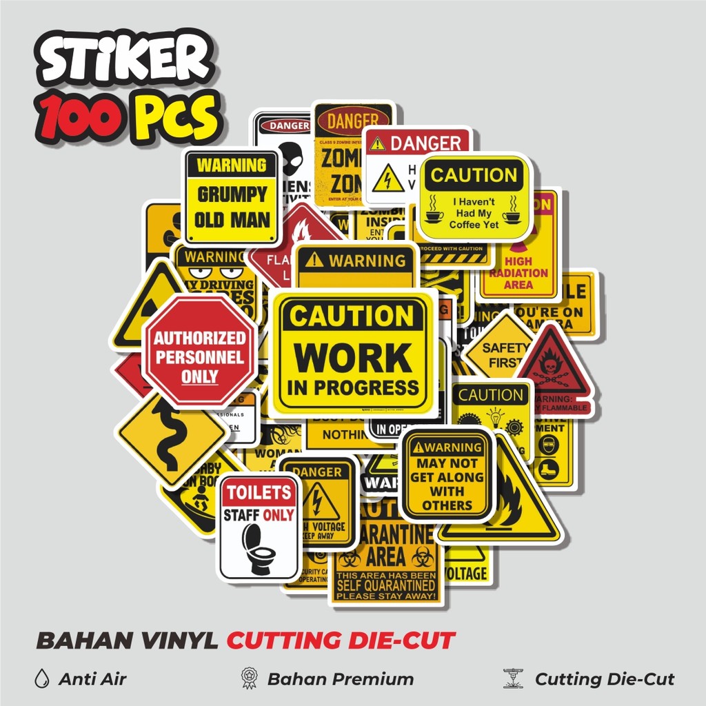 

Terbaru! 50 pcs Stiker Sign [Tanda] Dekorasi Lucu Kreatif untuk Notebook, Skateboard, HP