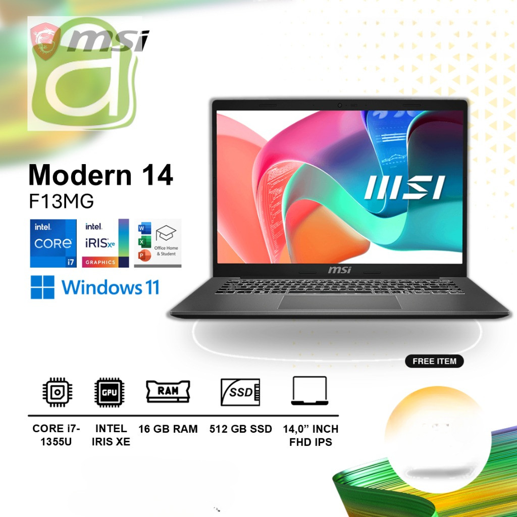 MSI LAPTOP MODERN 14 F13MG