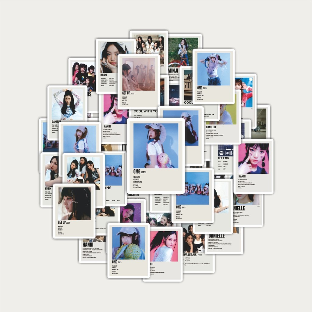 

Sticker Pack Stiker Album New Jeans V4 | Sticker TUMBLR | Stiker LAPTOP KOPER HELM