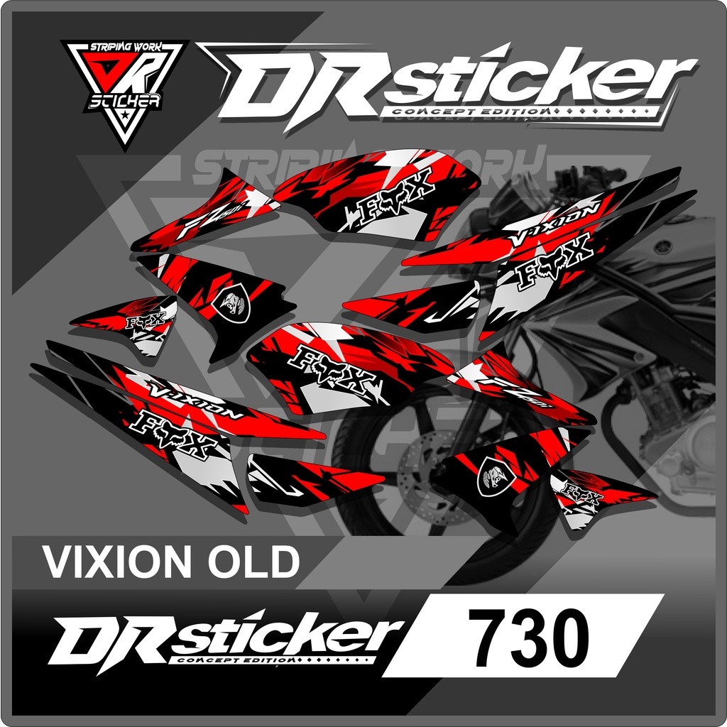 Striping Yamaha Vixion Old - Striping Variasi List Vixion Old Fox Semi full