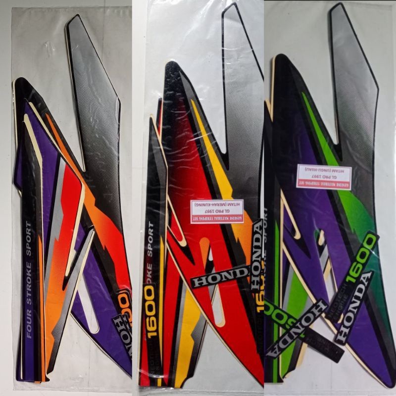 striping sticker Honda GL PRO 1997