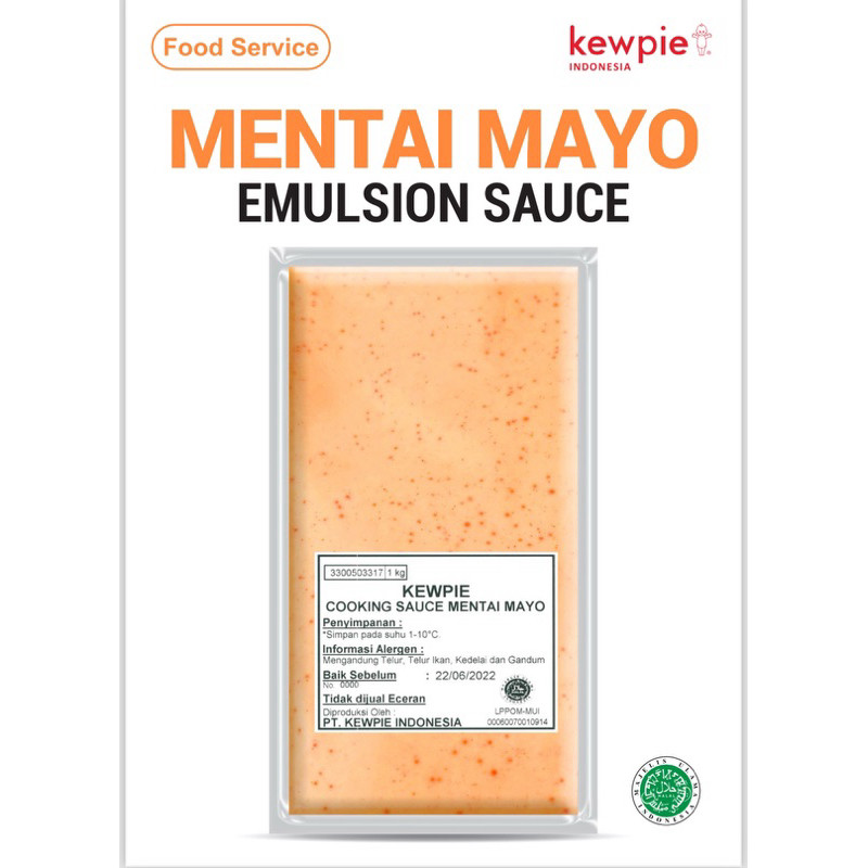 

Kewpie Cooking Sauce Mentai Mayo 1kg | Saus Mentaiko Saus Mentai | HALAL